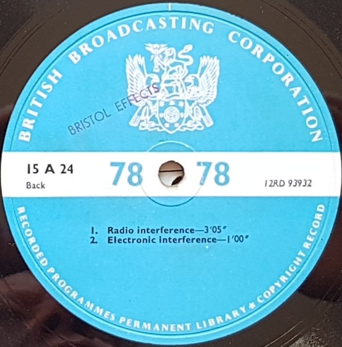 15 A 24 Radio interference Not registered from the BBC records and Tapes library Label